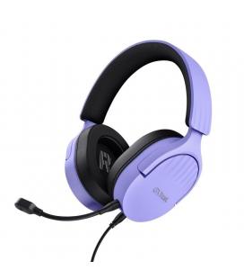 Auriculares gaming con micrófono trust gaming gxt 489 fayzo/ jack 3.5/ morados