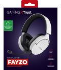 Trust GXT 489W FAYZO Auriculares Alámbrico Diadema Juego Negro, Blanco