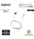 Approx appc32 cable usb a micro usb y lighting
