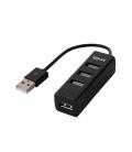 Iggual hub usb 2.0 x 4 puertos hub-a-4p