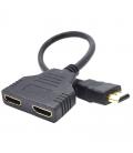 Gembird cable adaptador hdmi(m) a 2xhdmi(h) 0.2mts