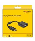 Delock adaptador displayport 1.2 macho a vga15 pin