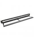 Monolyth patch panel 24 puertos 19" utp keystone