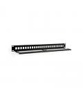 2lan patch panel 19" vacio 24 puertos utp