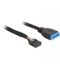 Delock cable usb 2.0 hembra/ usb 3.0 macho