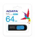 Adata lapiz usb uv128 64gb usb 3.2 negro/azul