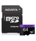 Adata microsdhc 64gb uhs-i class10 c/adapt