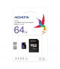 Adata microsdhc 64gb uhs-i class10 c/adapt