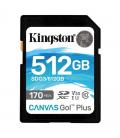 Kingston canvas go! plus sd 512gb class 10 u3 v30