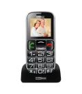 Telefono movil maxcom mm462 black silver - 1.8pulgadas - 4gb ram - 0.3pulgadas - vga - 2g