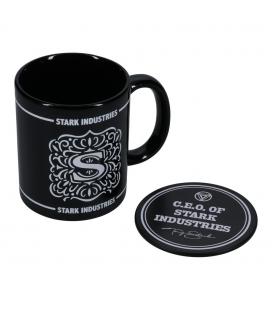 Taza + posavaso paladone stark industries