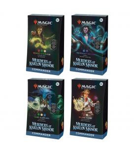 Juego de cartas magic the gatering mazos commander murders at karlov manor 4 mazos inglés