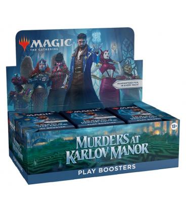 Caja de sobres magic the gathering play booster murders at karlov manor inglés