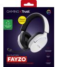Auriculares Gaming Inalámbricos con Micrófono Trust Gaming GXT 491 Fayzo/ Bluetooth/ Jack 3.5/ Blancos