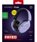 Trust GXT 491P FAYZO Auriculares Inalámbrico y alámbrico Diadema Juego USB tipo A Bluetooth Negro, Púrpura