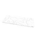 Alfombrilla phoenix stratos para ratón escritorio blanca 90 x 40 cm con base de corcho y superficie cuero pu