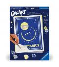 Kit para pintar con números ravensburger creart serie trend d zodiac: sagitario