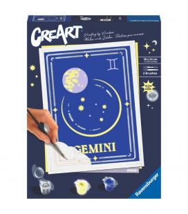 Kit para pintar con números ravensburger creart serie trend d zodiac: geminis