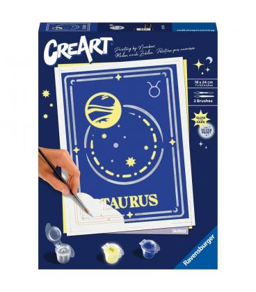 Kit para pintar con números ravensburger creart serie trend d zodiac: tauro