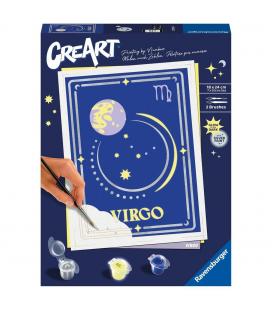 Kit para pintar con números ravensburger creart serie trend d zodiac: virgo