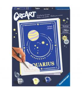 Kit para pintar con números ravensburger creart serie trend d zodiac: acuario