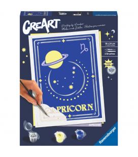 Kit para pintar con números ravensburger creart serie trend d zodiac: capricornio