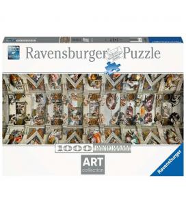 Puzzle panorama ravensburger michelangelo: bóveda de la capilla sixtina 1000 piezas