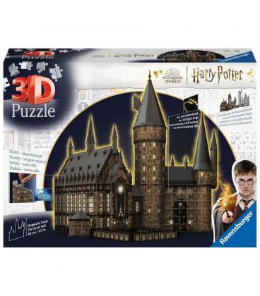 Puzzle 3d ravensburger harry potter castillo de hogwarts - el gran salon - night edition