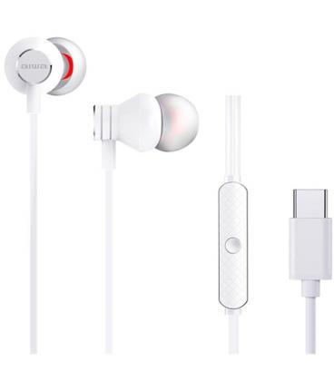 Auriculares intrauditivos aiwa estm-50usb-c/wt/ con micrófono/ usb tipo-c/ blanco