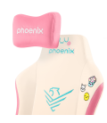 Phoenix nova cream editión silla alta gama fabricada en cuero color crema y rosa