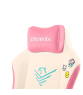 Phoenix nova cream editión silla alta gama fabricada en cuero color crema y rosa