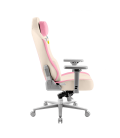 Phoenix nova cream editión silla alta gama fabricada en cuero color crema y rosa