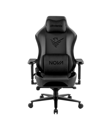 Nova silla gaming alta gama fabricada en cuero negro