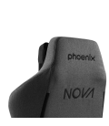 Phoenix nova silla gaming alta gama fabricada en tela gris