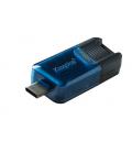 Kingston Technology DataTraveler 80 M unidad flash USB 128 GB USB Tipo C 3.2 Gen 1 (3.1 Gen 1) Negro, Azul