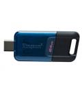 Kingston Technology DataTraveler 80 M unidad flash USB 64 GB USB Tipo C 3.2 Gen 1 (3.1 Gen 1) Negro, Azul