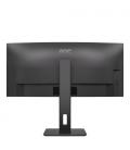 Monitor Profesional Curvo AOC CU34P3CV 34"/ WQHD/ Multimedia/ Negro