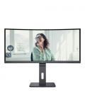 Monitor Profesional Curvo AOC CU34P3CV 34"/ WQHD/ Multimedia/ Negro