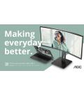 Monitor Profesional Curvo AOC CU34P3CV 34"/ WQHD/ Multimedia/ Negro