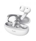 Auriculares Bluetooth Trust Yavi ENC con estuche de carga/ Blancos