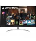 Smart monitor lg 32sq700s-w 31.5'/ 4k/ smart tv/ multimedia/ plata y blanco