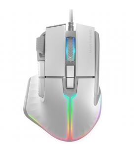 Ratón gaming mars gaming mm-xt/ hasta 12800dpi/ blanco