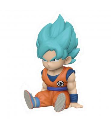 Figura hucha plastoy dragon ball super saiyan blue son goku