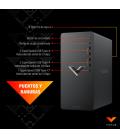 Victus by HP 0130ns PC AMD Ryzen™ 5 5600G 16 GB DDR4-SDRAM 512 GB SSD NVIDIA GeForce GTX 1660 SUPER Windows 11 Home Torre Blanco