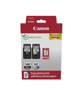 Cartucho de Tinta Original Canon PG-540 + CL-541 Multipack/ Negro/ Tricolor + Papel Fotográfico