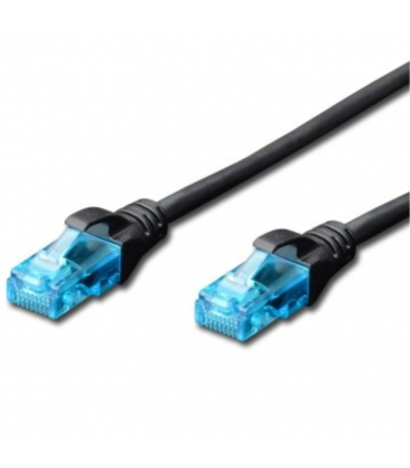 CABLE DE RED CAT 5E UTP DE 5,0 METROS EN COLOR NEGRO.