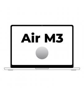 Apple macbook air 13,6'/ m3 8-core cpu/ 8gb/ 256gb ssd/ 8-core gpu/ plata