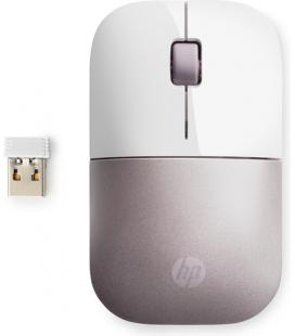 Ratón Inalámbrico HP Z3700/ Hasta 1200 DPI/ Blanco y Rosa