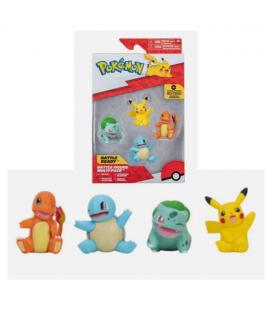 Pack 4 figuras pokemon iniciales de kanto