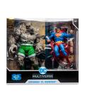 Pack 2 figuras mcfarlane toys dc multiverse superman vs. doomsday
